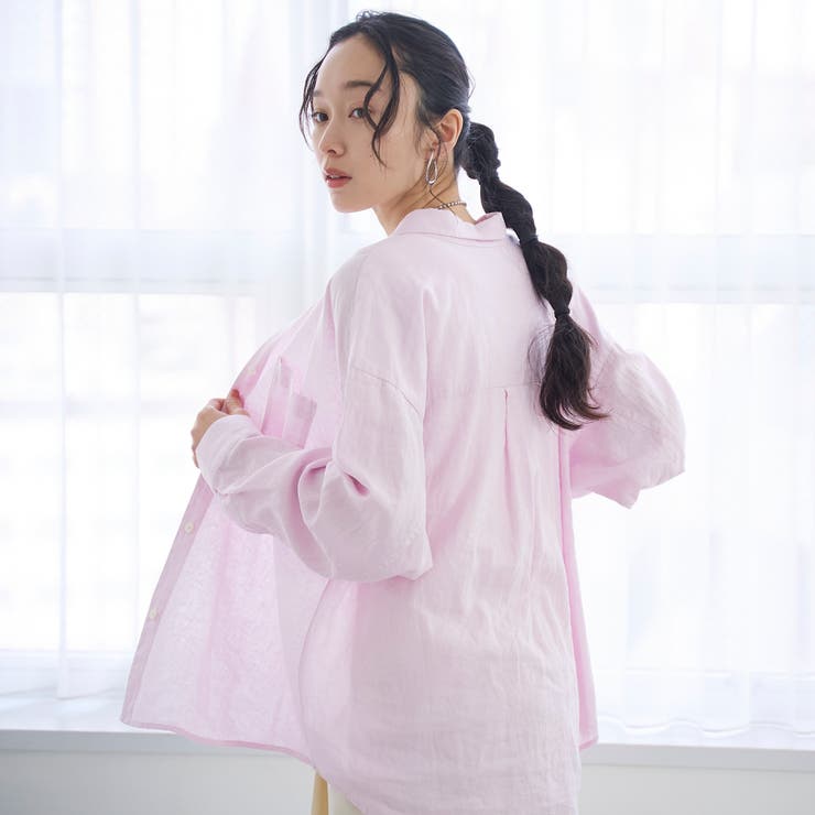 【新色登場】リネンレーヨンレギュラーカラーシャツ（インフルエンサー紹介アイテム） | coen【women】 | 詳細画像10 