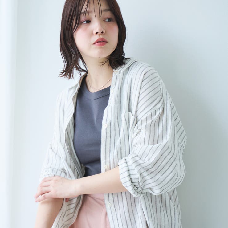 【新色登場】リネンレーヨンレギュラーカラーシャツ（インフルエンサー紹介アイテム） | coen【women】 | 詳細画像21 