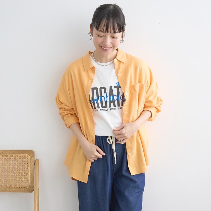 【新色登場】リネンレーヨンレギュラーカラーシャツ（インフルエンサー紹介アイテム） | coen【women】 | 詳細画像35 