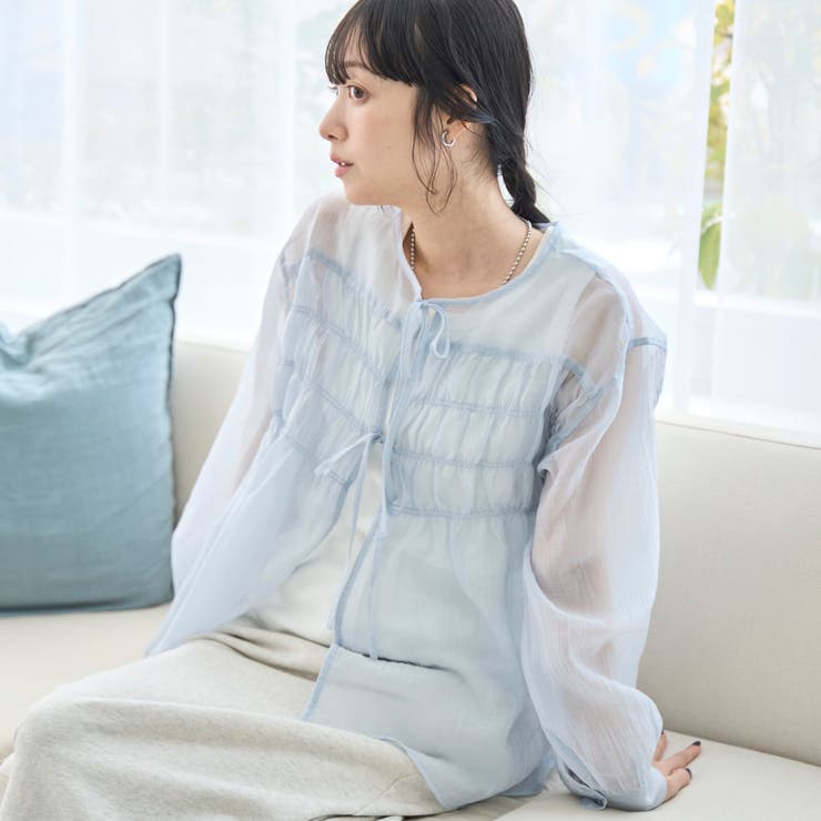 【セットアイテム】シアーシャーリングシャツカーデセット | coen【women】 | 詳細画像1 