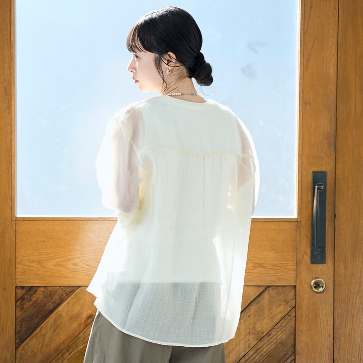【セットアイテム】シアーシャーリングシャツカーデセット | coen【women】 | 詳細画像14 