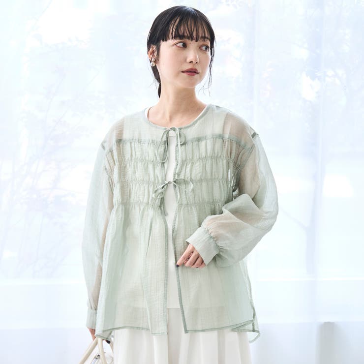 【セットアイテム】シアーシャーリングシャツカーデセット | coen【women】 | 詳細画像18 