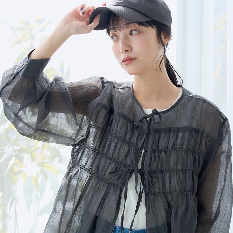 【セットアイテム】シアーシャーリングシャツカーデセット | coen【women】 | 詳細画像8 
