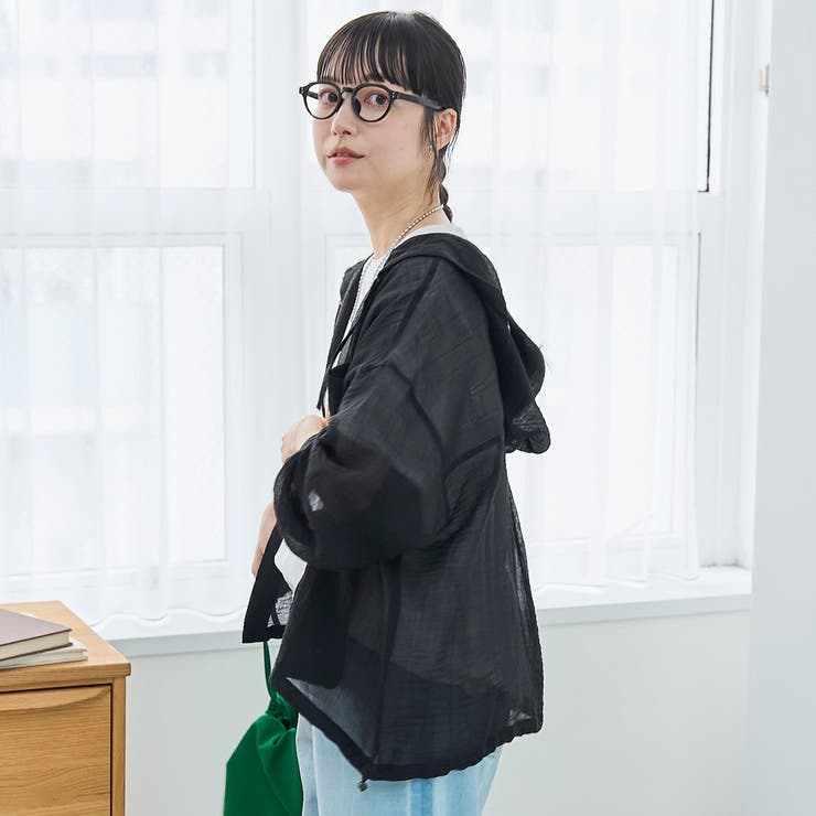 シアーフーディーシャツ | coen【women】 | 詳細画像15 