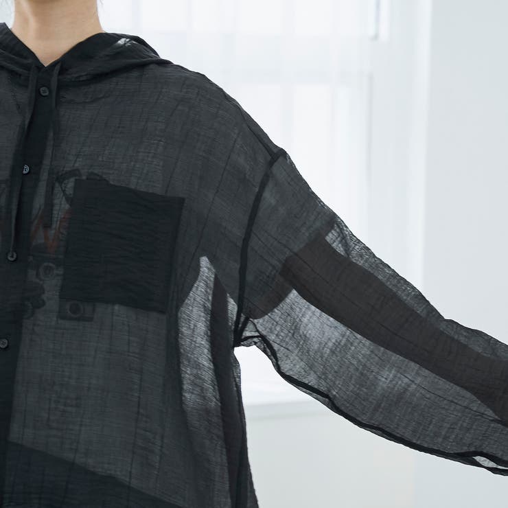 シアーフーディーシャツ | coen【women】 | 詳細画像28 