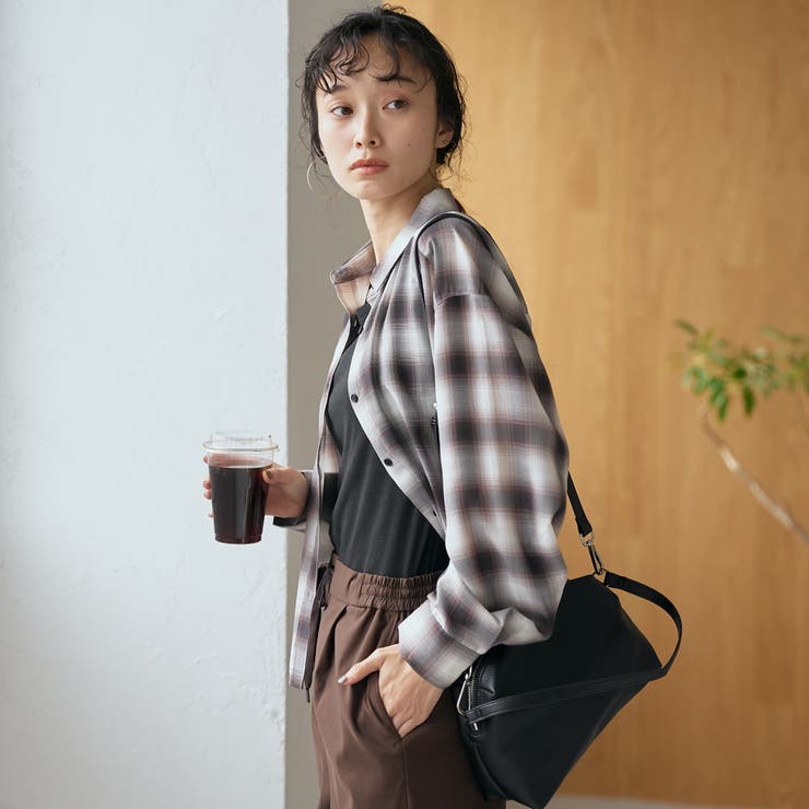 シアーオンブレチェック レギュラーカラーシャツ | coen【women】 | 詳細画像6 
