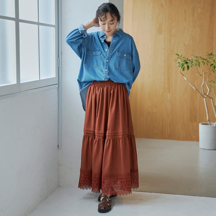 オーバーサイズデニムワークシャツ | coen【women】 | 詳細画像10 
