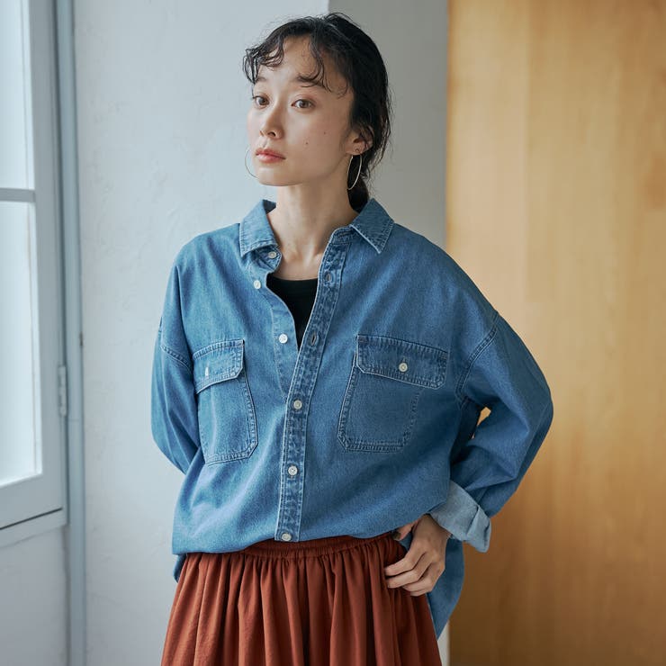 オーバーサイズデニムワークシャツ | coen【women】 | 詳細画像11 
