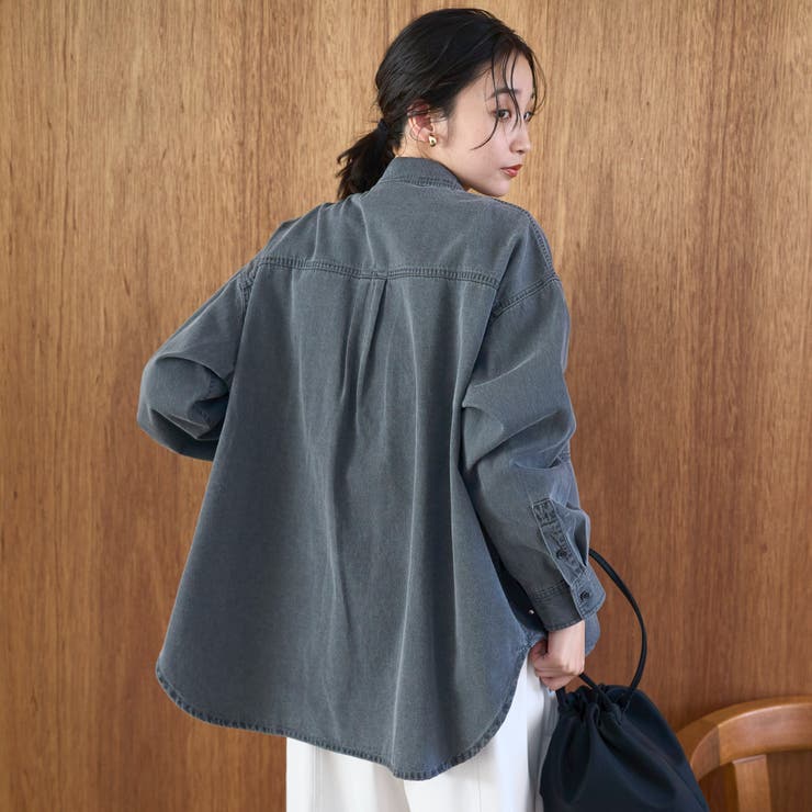 オーバーサイズデニムワークシャツ | coen【women】 | 詳細画像6 