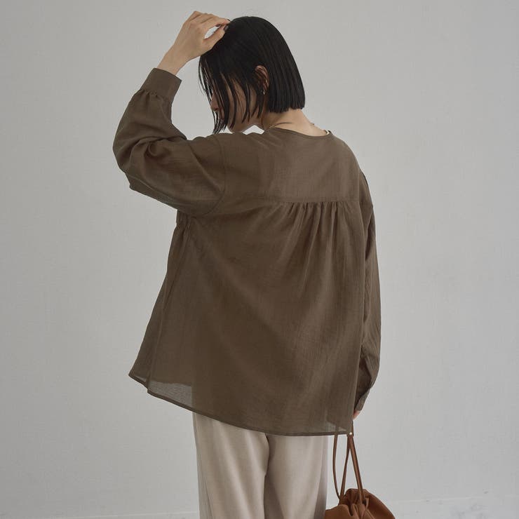 【秋カラー新登場◎/セットアイテム】シアーシャーリングシャツカーデセット | coen【women】 | 詳細画像11 