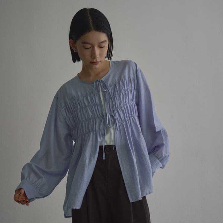 【秋カラー新登場◎/セットアイテム】シアーシャーリングシャツカーデセット | coen【women】 | 詳細画像21 