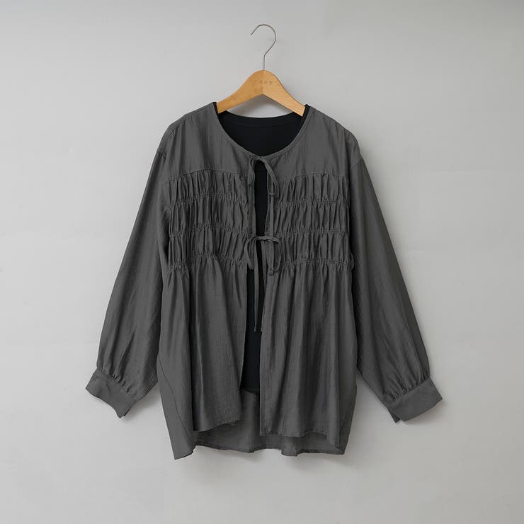 【秋カラー新登場◎/セットアイテム】シアーシャーリングシャツカーデセット | coen【women】 | 詳細画像22 