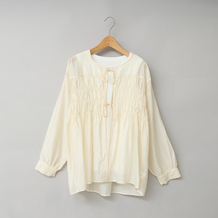 【秋カラー新登場◎/セットアイテム】シアーシャーリングシャツカーデセット | coen【women】 | 詳細画像34 