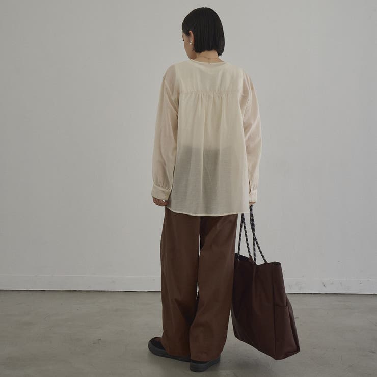 【秋カラー新登場◎/セットアイテム】シアーシャーリングシャツカーデセット | coen【women】 | 詳細画像4 