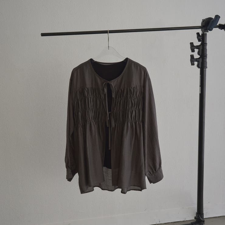 DK.GRAY | 【秋カラー新登場◎/セットアイテム】シアーシャーリングシャツカーデセット | coen【women】