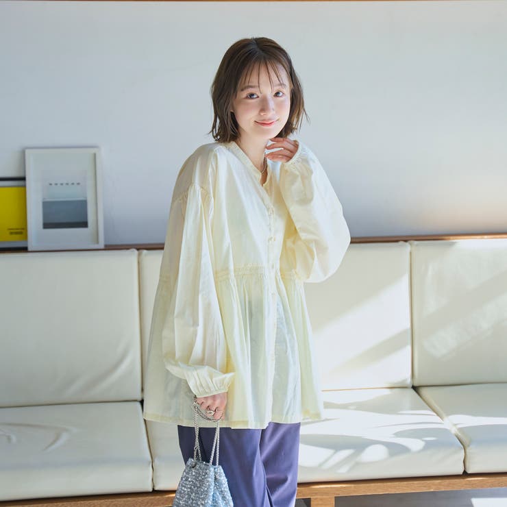 MARKET（マーケット）シャーリング キリカエ チュニック | coen【women】 | 詳細画像17 
