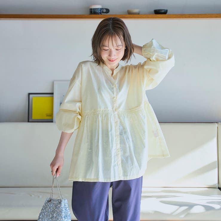 MARKET（マーケット）シャーリング キリカエ チュニック | coen【women】 | 詳細画像18 