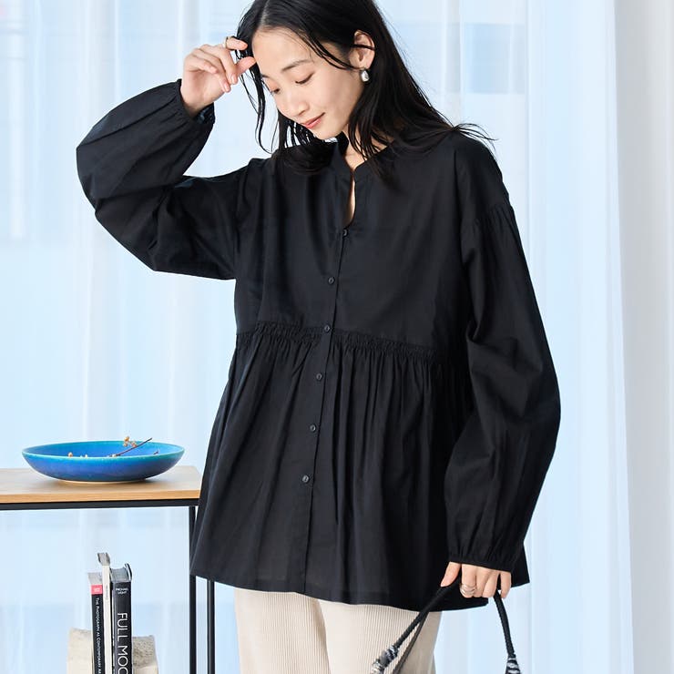 BLACK | MARKET（マーケット）シャーリング キリカエ チュニック | coen【women】