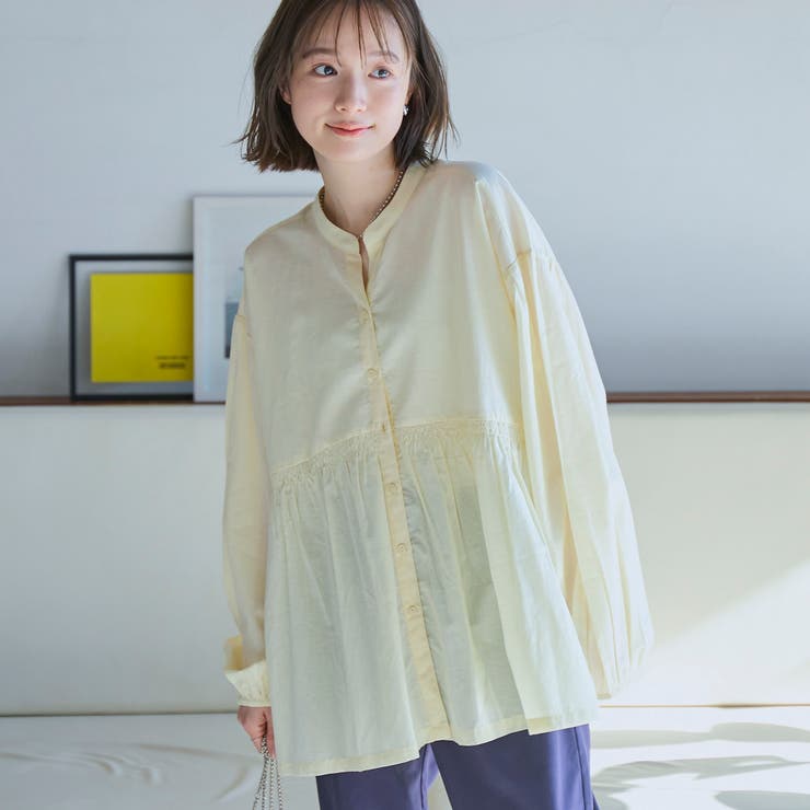 CREAM | MARKET（マーケット）シャーリング キリカエ チュニック | coen【women】