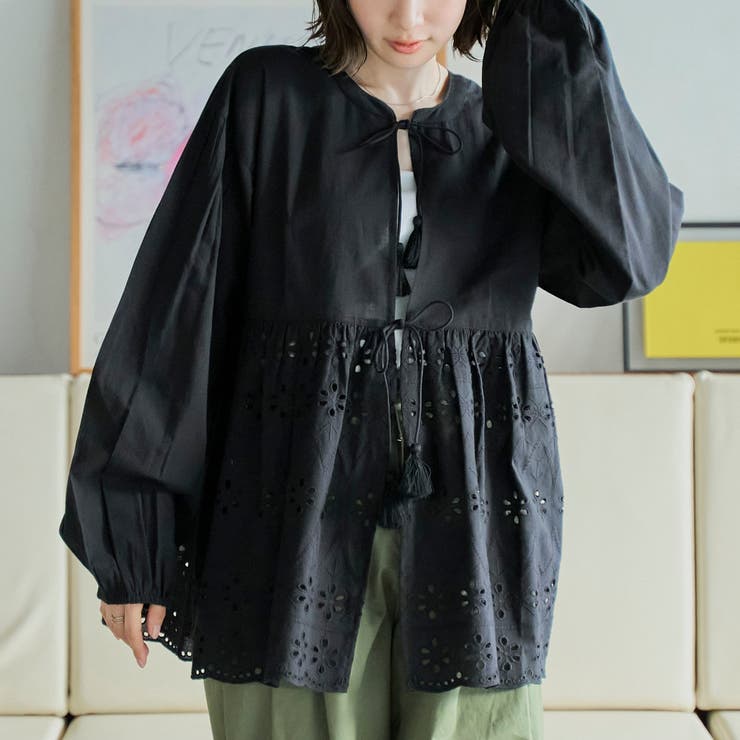 MARKET（マーケット）2way シフリレース ブラウス | coen【women】 | 詳細画像1 