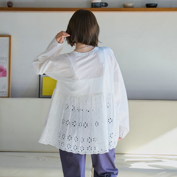 MARKET（マーケット）2way シフリレース ブラウス | coen【women】 | 詳細画像4 