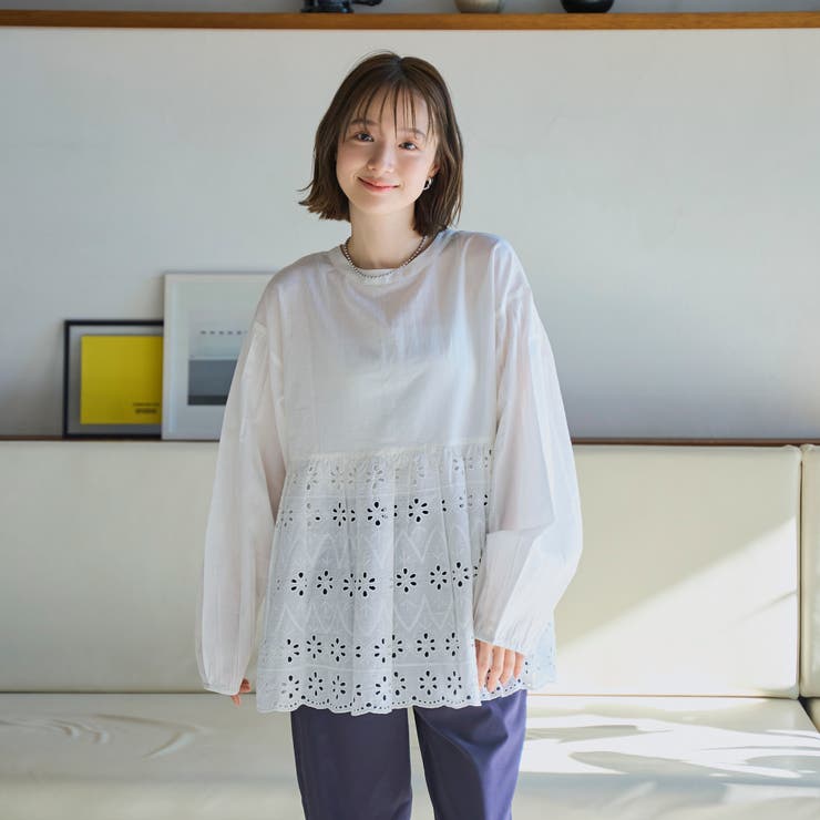 MARKET（マーケット）2way シフリレース ブラウス | coen【women】 | 詳細画像8 