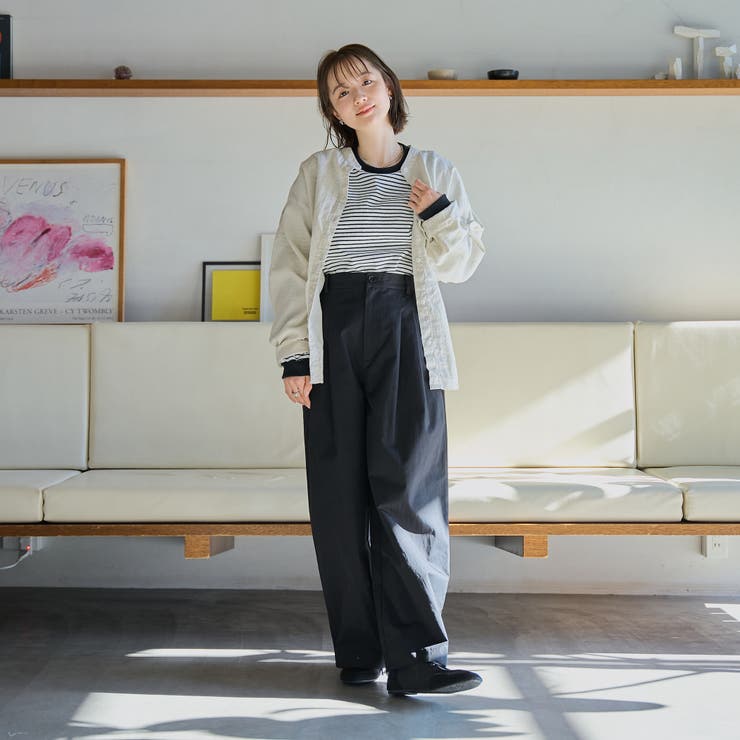 リネンレーヨンバンドカラーシャツ | coen【women】 | 詳細画像11 