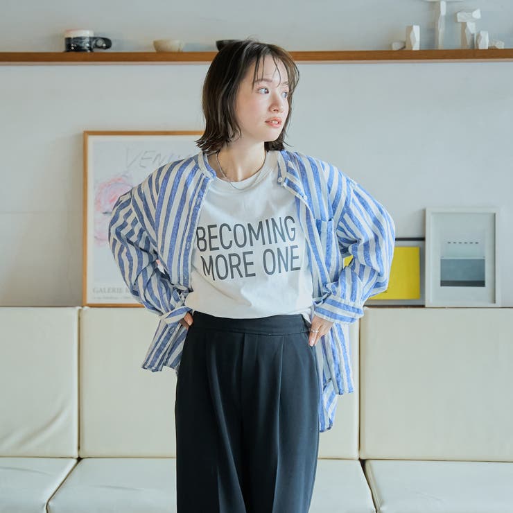 リネンレーヨンバンドカラーシャツ | coen【women】 | 詳細画像27 