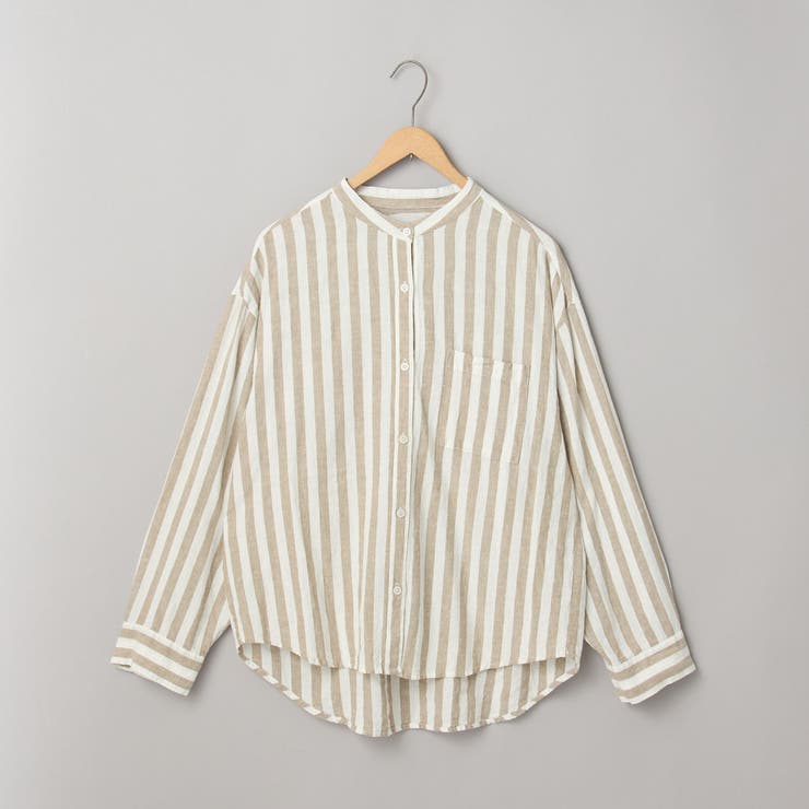 リネンレーヨンバンドカラーシャツ | coen【women】 | 詳細画像32 