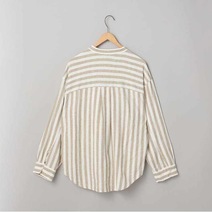 リネンレーヨンバンドカラーシャツ | coen【women】 | 詳細画像33 