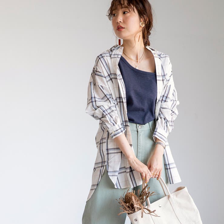 Usaコットンチェック柄羽織シャツ 品番 Coew Coen Women コーエン のレディースファッション通販 Shoplist ショップリスト