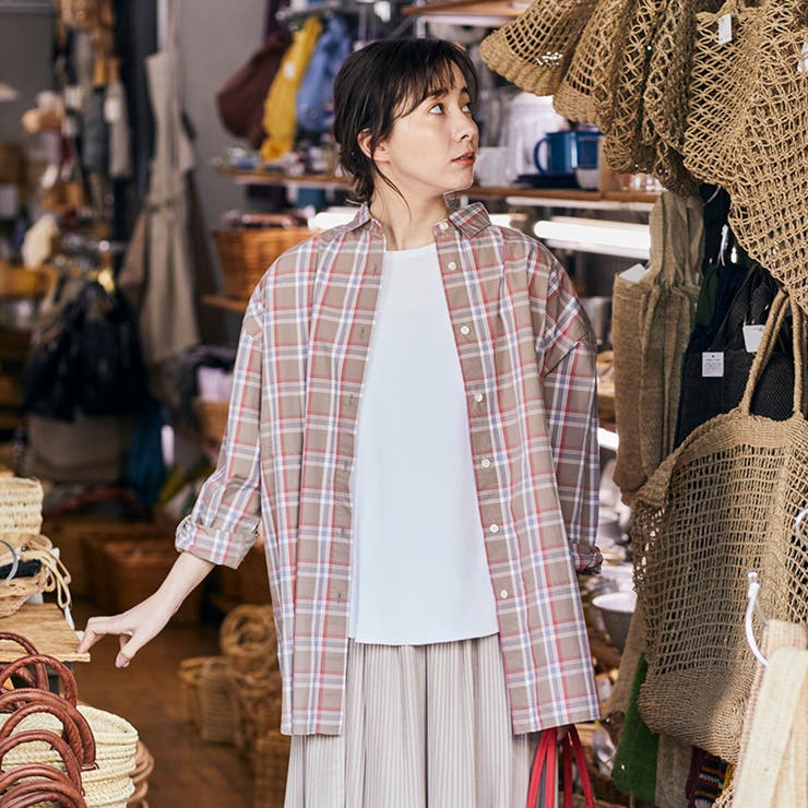 Usaコットンチェック柄羽織シャツ 品番 Coew Coen Women コーエン のレディースファッション通販 Shoplist ショップリスト