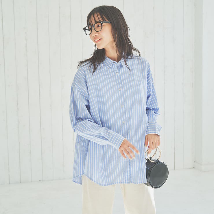 フレンチリネンMIXレギュラーシャツ[品番：COEW0004181]｜coen【women