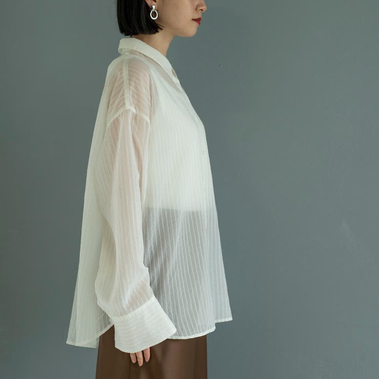 シャドーストライプシャツ | coen【women】 | 詳細画像12