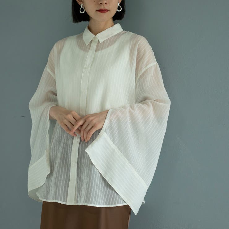 シャドーストライプシャツ | coen【women】 | 詳細画像14