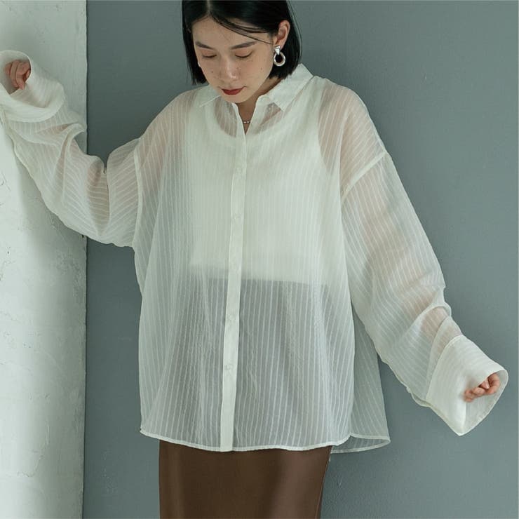 シャドーストライプシャツ | coen【women】 | 詳細画像2