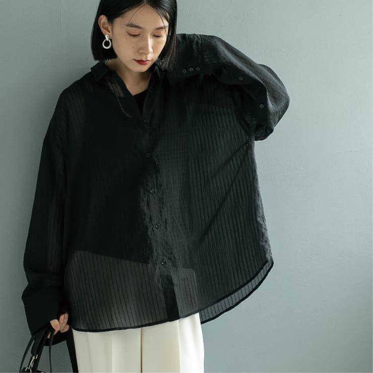 シャドーストライプシャツ | coen【women】 | 詳細画像23