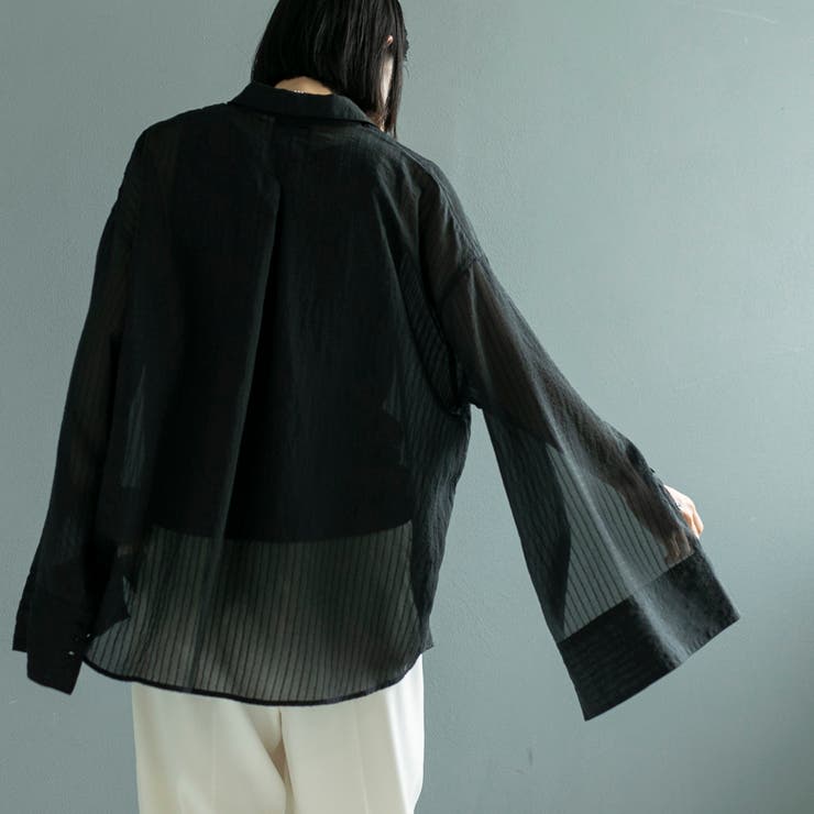 シャドーストライプシャツ | coen【women】 | 詳細画像24