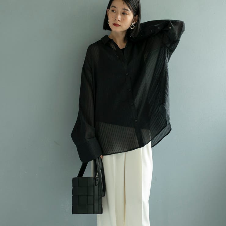 シャドーストライプシャツ | coen【women】 | 詳細画像26