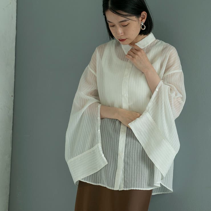 シャドーストライプシャツ | coen【women】 | 詳細画像3