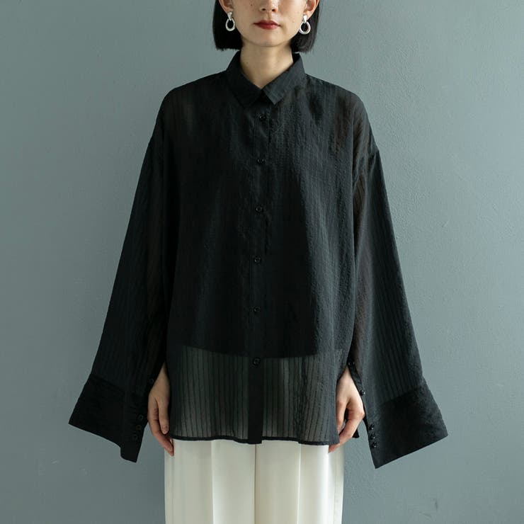 シャドーストライプシャツ | coen【women】 | 詳細画像30