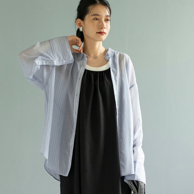 シャドーストライプシャツ | coen【women】 | 詳細画像33