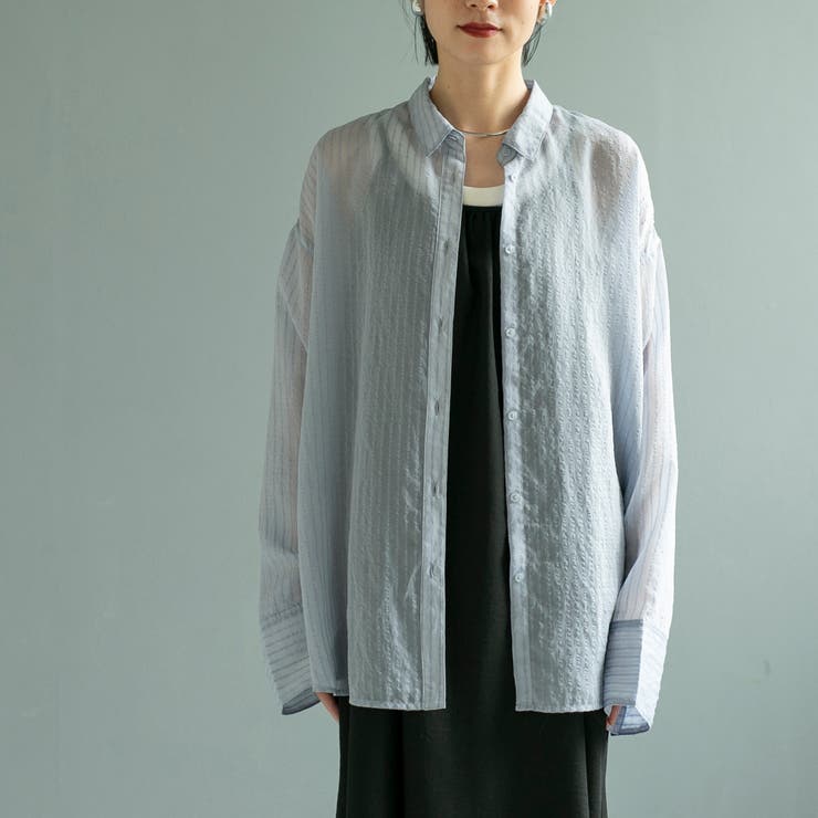 シャドーストライプシャツ | coen【women】 | 詳細画像43