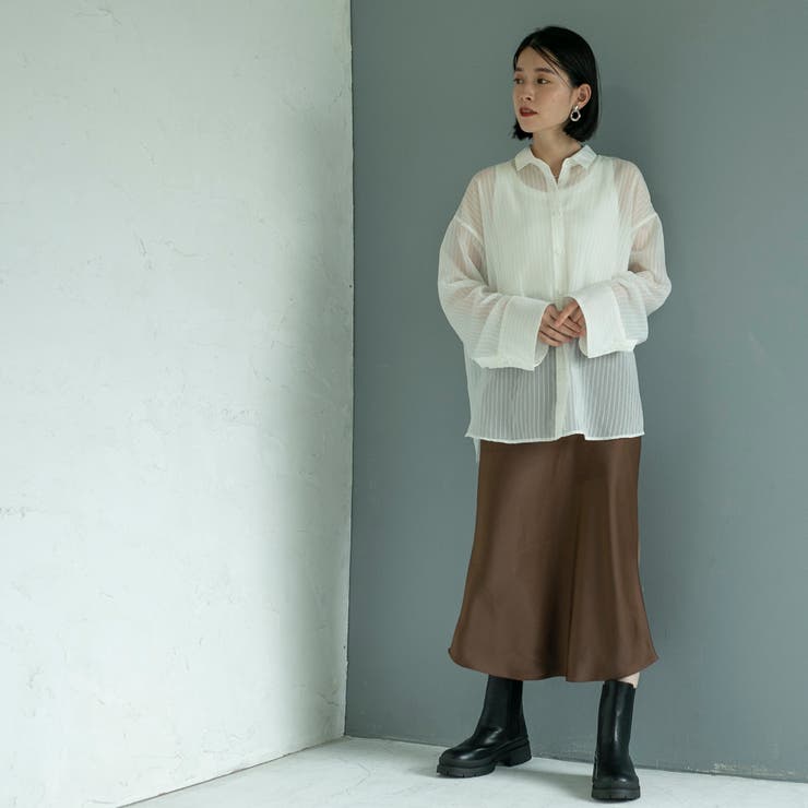 シャドーストライプシャツ | coen【women】 | 詳細画像5