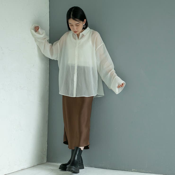 シャドーストライプシャツ | coen【women】 | 詳細画像7