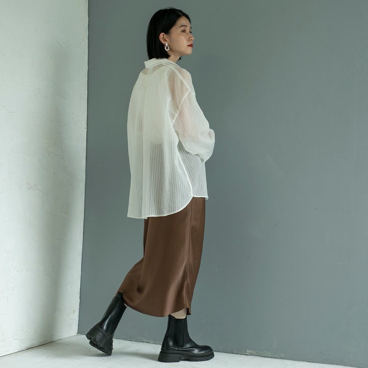 シャドーストライプシャツ | coen【women】 | 詳細画像9