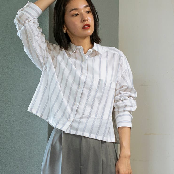 クロップドシャツ[品番：COEW0004681]｜coen【women】（コーエン）の