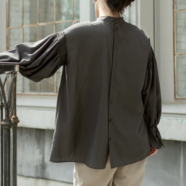 コットンタッチシャーリングブラウス | coen【women】 | 詳細画像20 