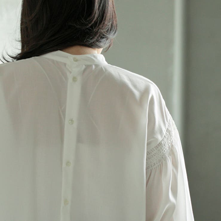 コットンタッチシャーリングブラウス | coen【women】 | 詳細画像5 