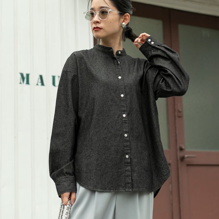2WAYボウタイデニムシャツブラウス | coen【women】 | 詳細画像25 